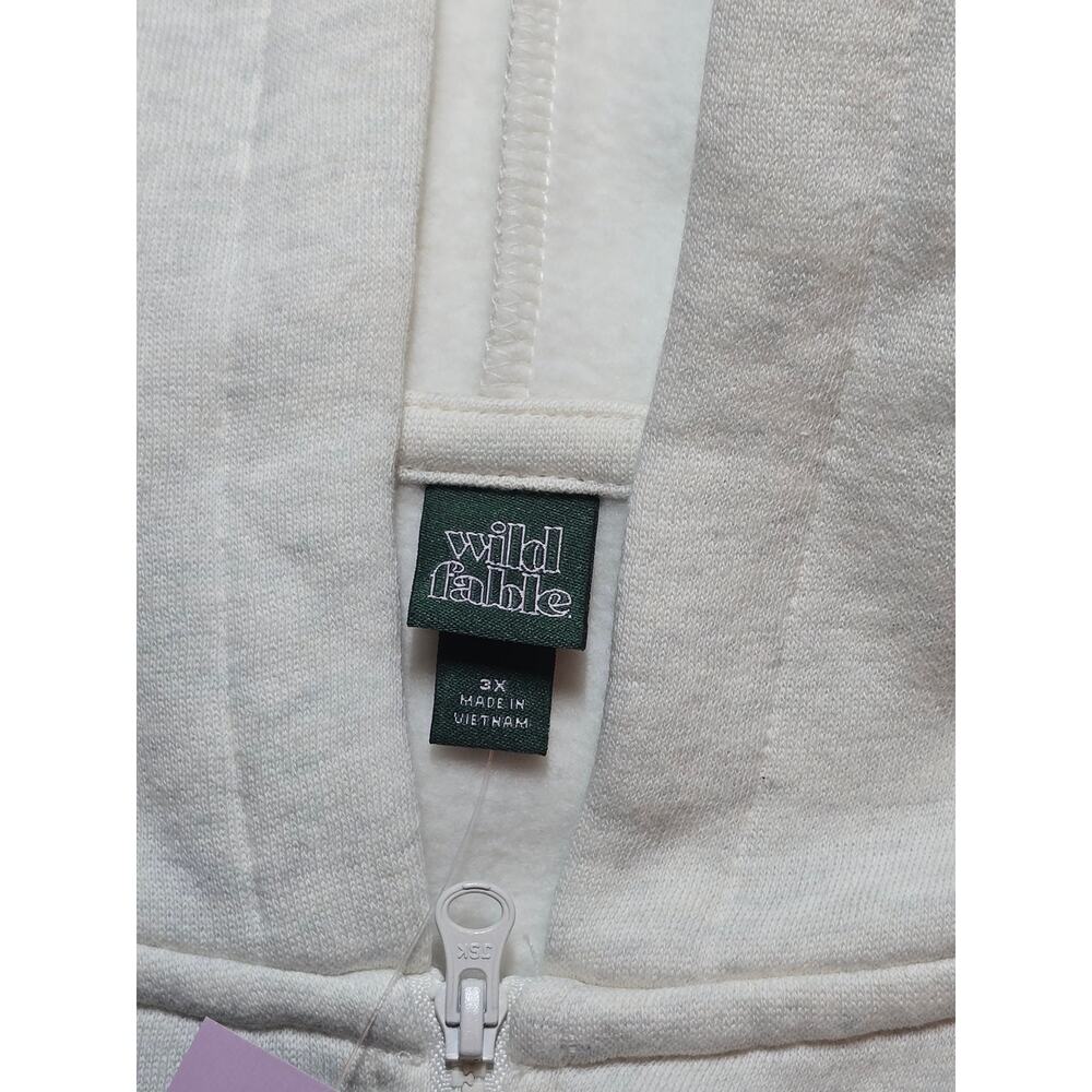 Wild Fable Full Zip Sweatshirt Jacket Heather Gray Pockets - Picture 5 of 6